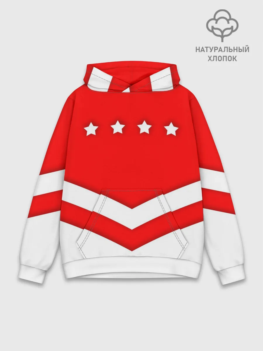 Худи мужской база хлопок / Звезды и полосы