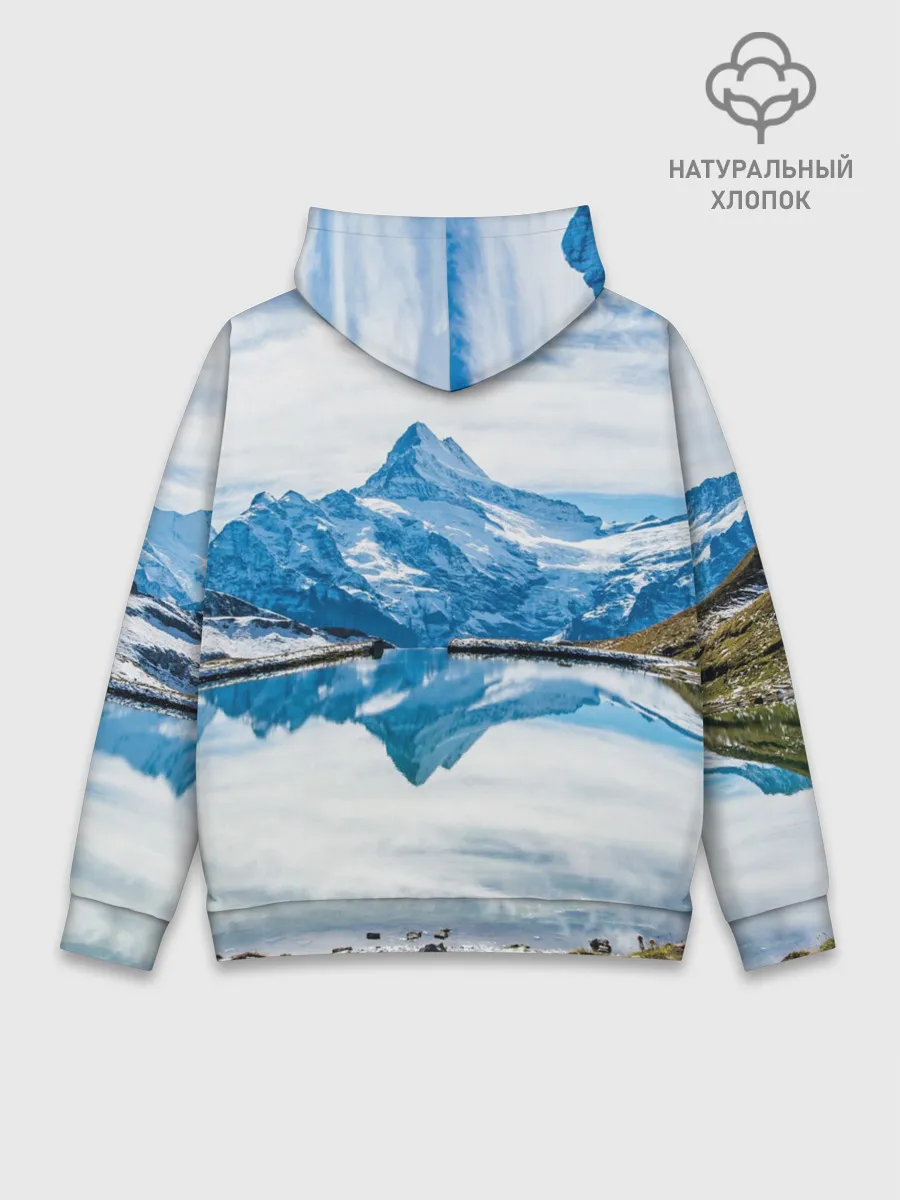 Худи мужской база хлопок / Альпы