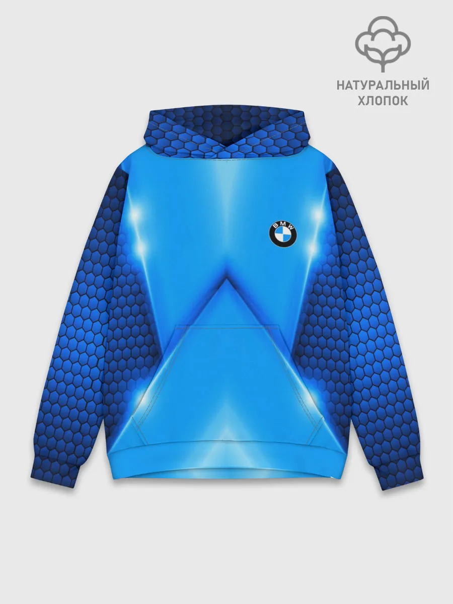 Худи мужской база хлопок / BMW car sport SKY