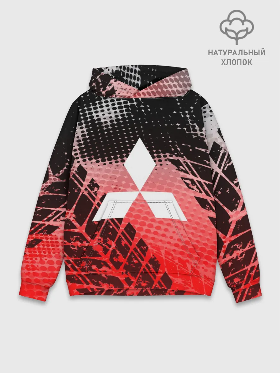 Худи мужской база хлопок / Mitsubishi sport auto motors