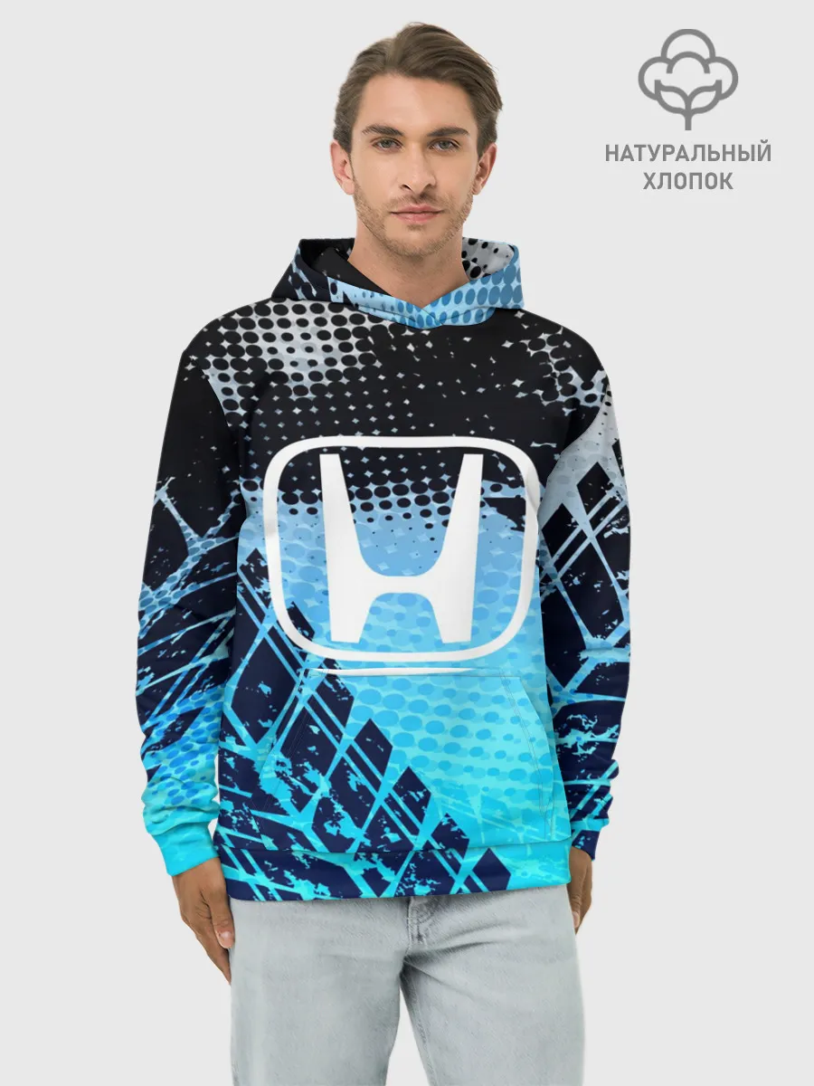 Худи мужской база хлопок / Honda sport auto motors