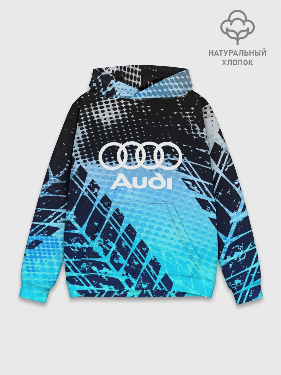 Худи мужской база хлопок / Audi sport auto motors