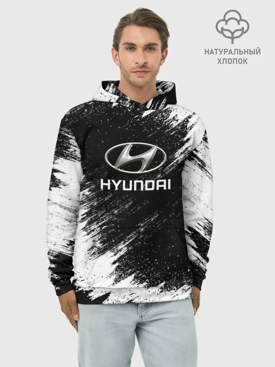 Худи мужской база хлопок / HYUNDAI