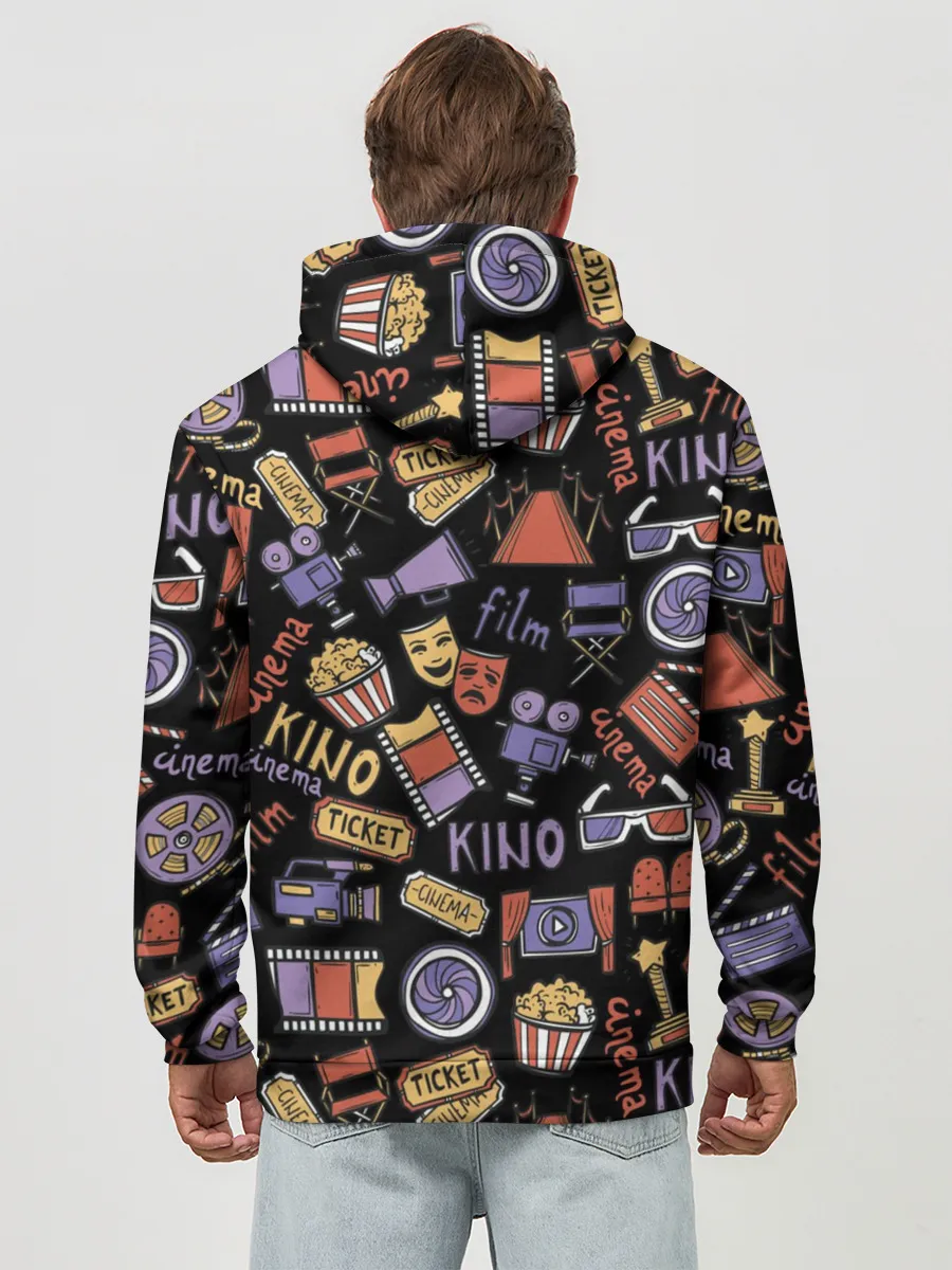 Худи мужской база хлопок / Для киноманов