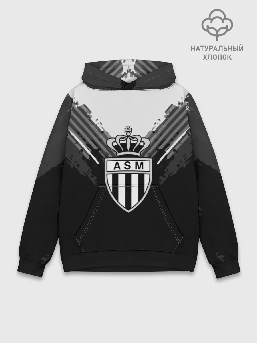 Худи мужской база хлопок / Monaco abstract original