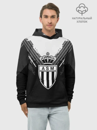 Худи мужской база хлопок / Monaco abstract original