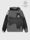 Худи мужской база хлопок / REAL MADRID SPORT GRAY