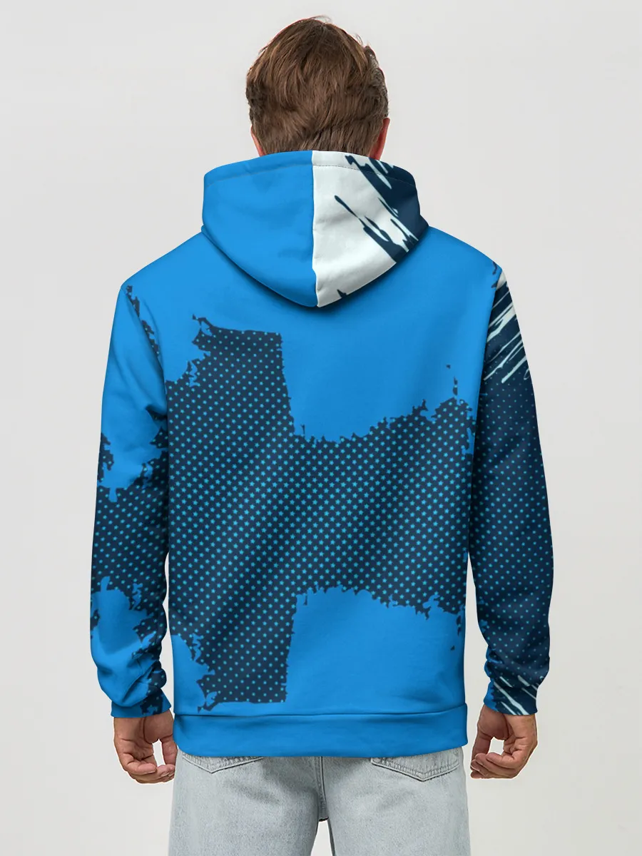 Худи мужской база хлопок / REAL MADRID SPORT BLUE