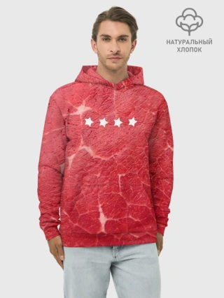 Худи мужской база хлопок / Мясо 100%