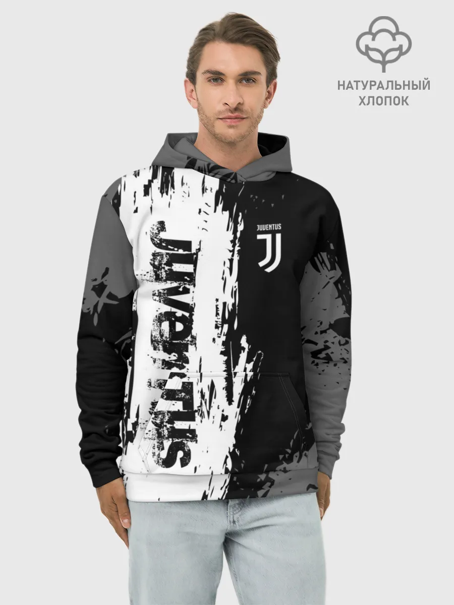 Худи мужской база хлопок / JUVENTUS / ЮВЕНТУС