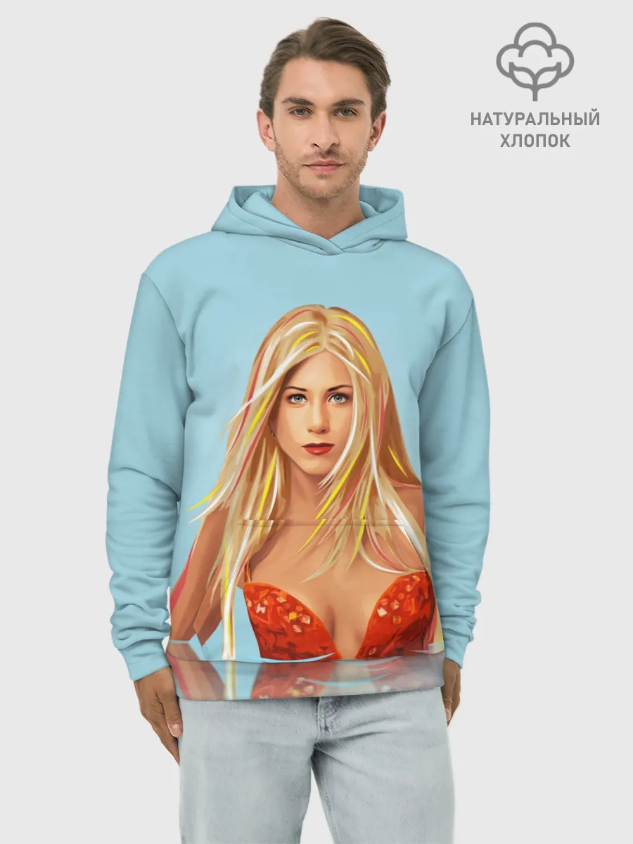 Худи мужской база хлопок / Дженнифер Энистон
