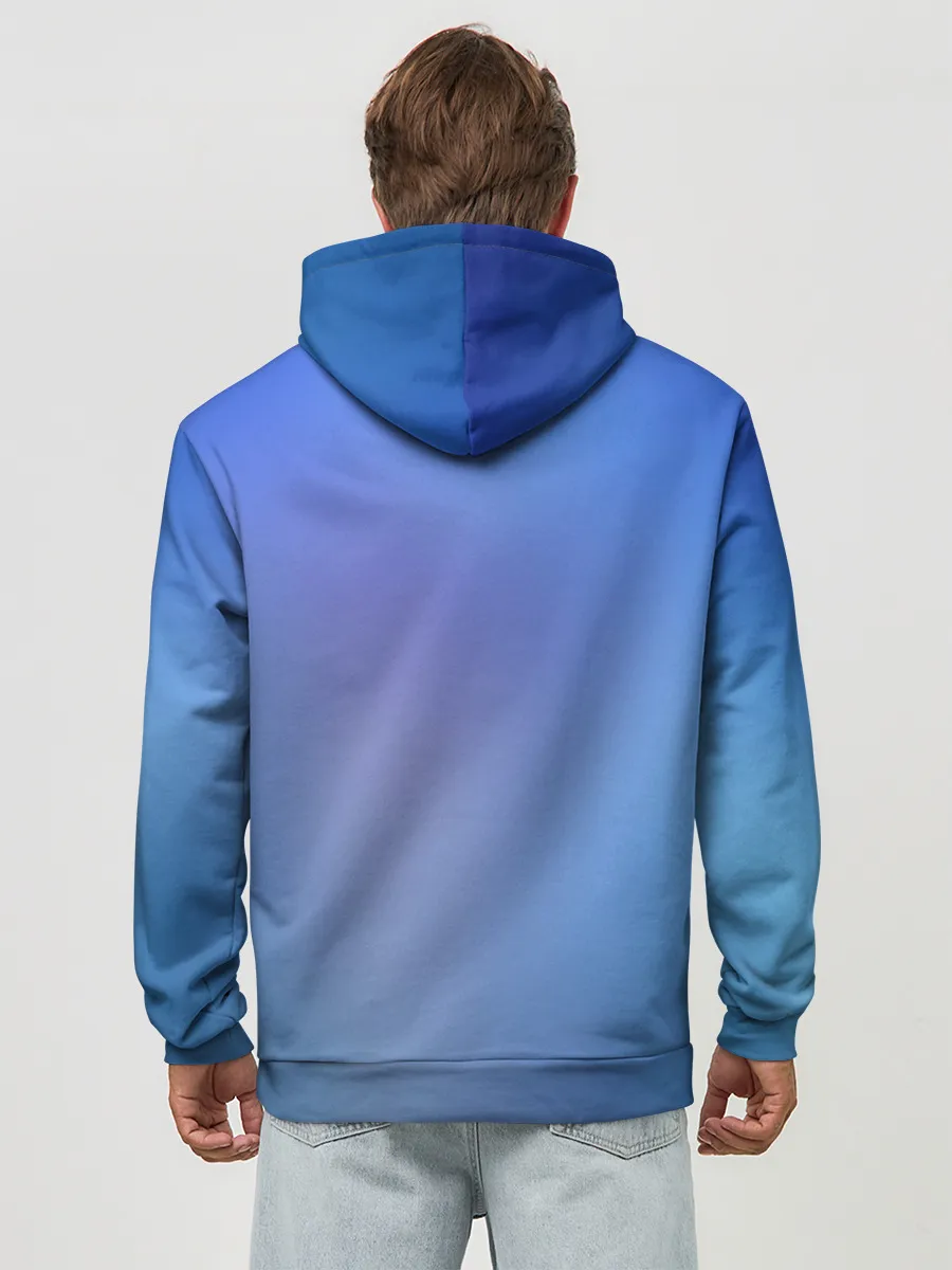 Худи мужской база хлопок / Miku на фоне космоса