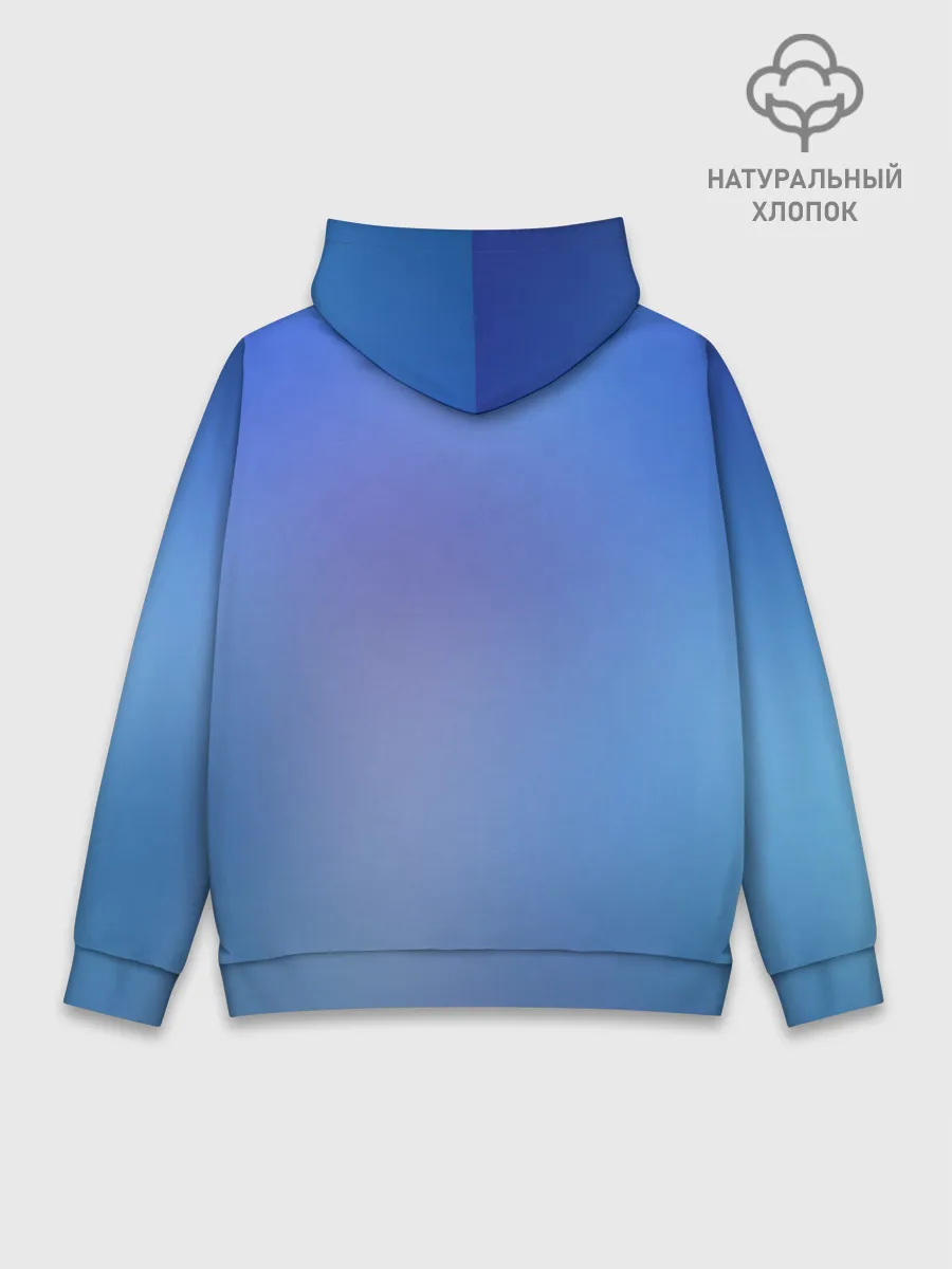 Худи мужской база хлопок / Miku на фоне космоса