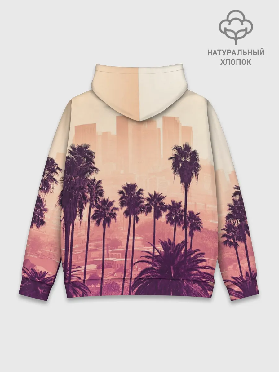 Худи мужской база хлопок / Los Angeles