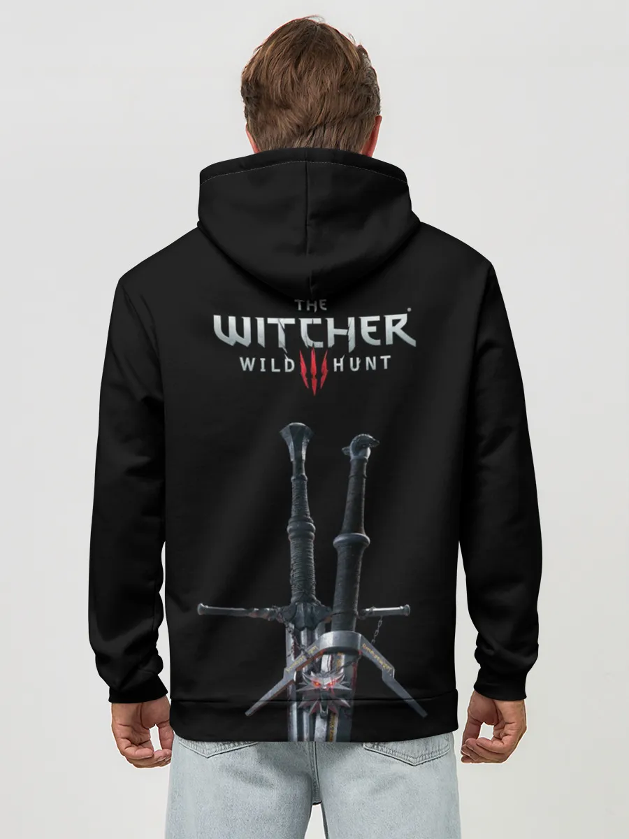 Худи мужской база хлопок / Геральт и Йен