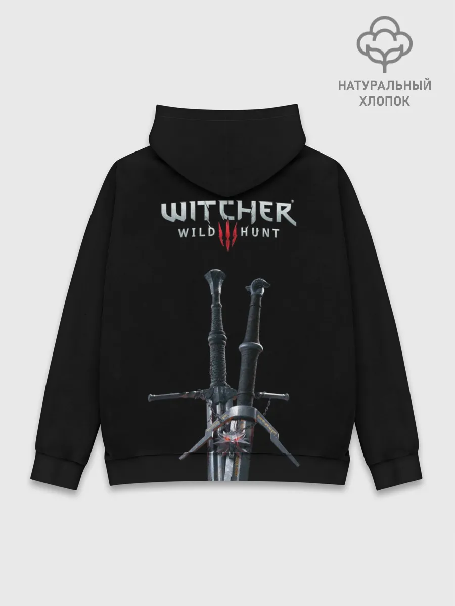 Худи мужской база хлопок / Геральт и Йен