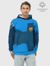 Худи мужской база хлопок / BARCELONA SPORT BLUE