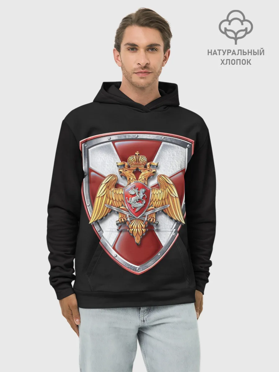 Худи мужской база хлопок / Росгвардия