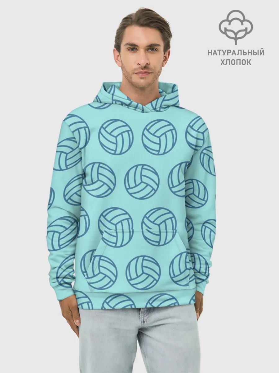 Худи мужской база хлопок / Волейбол