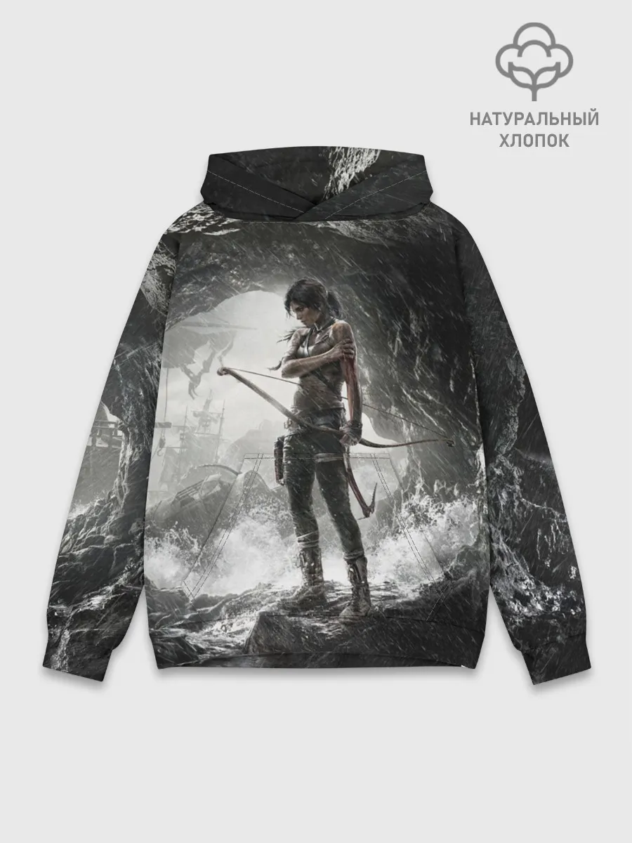 Худи мужской база хлопок / Tomb Raider