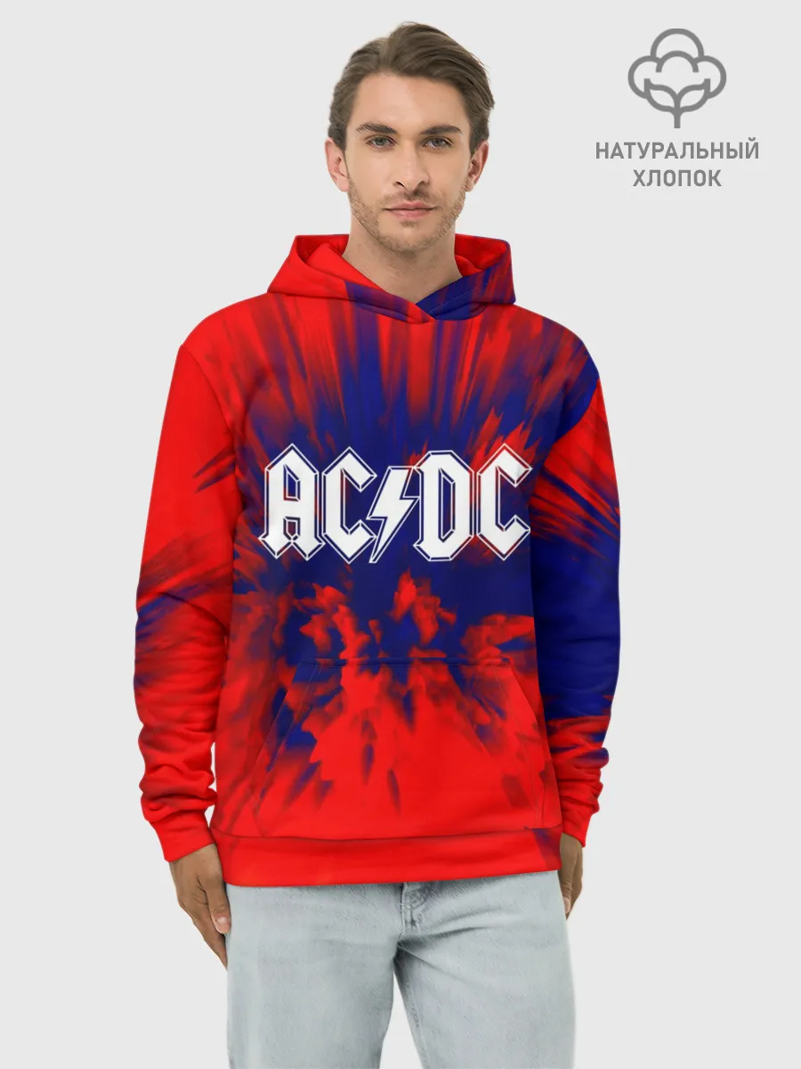 Худи мужской база хлопок / AC/DC
