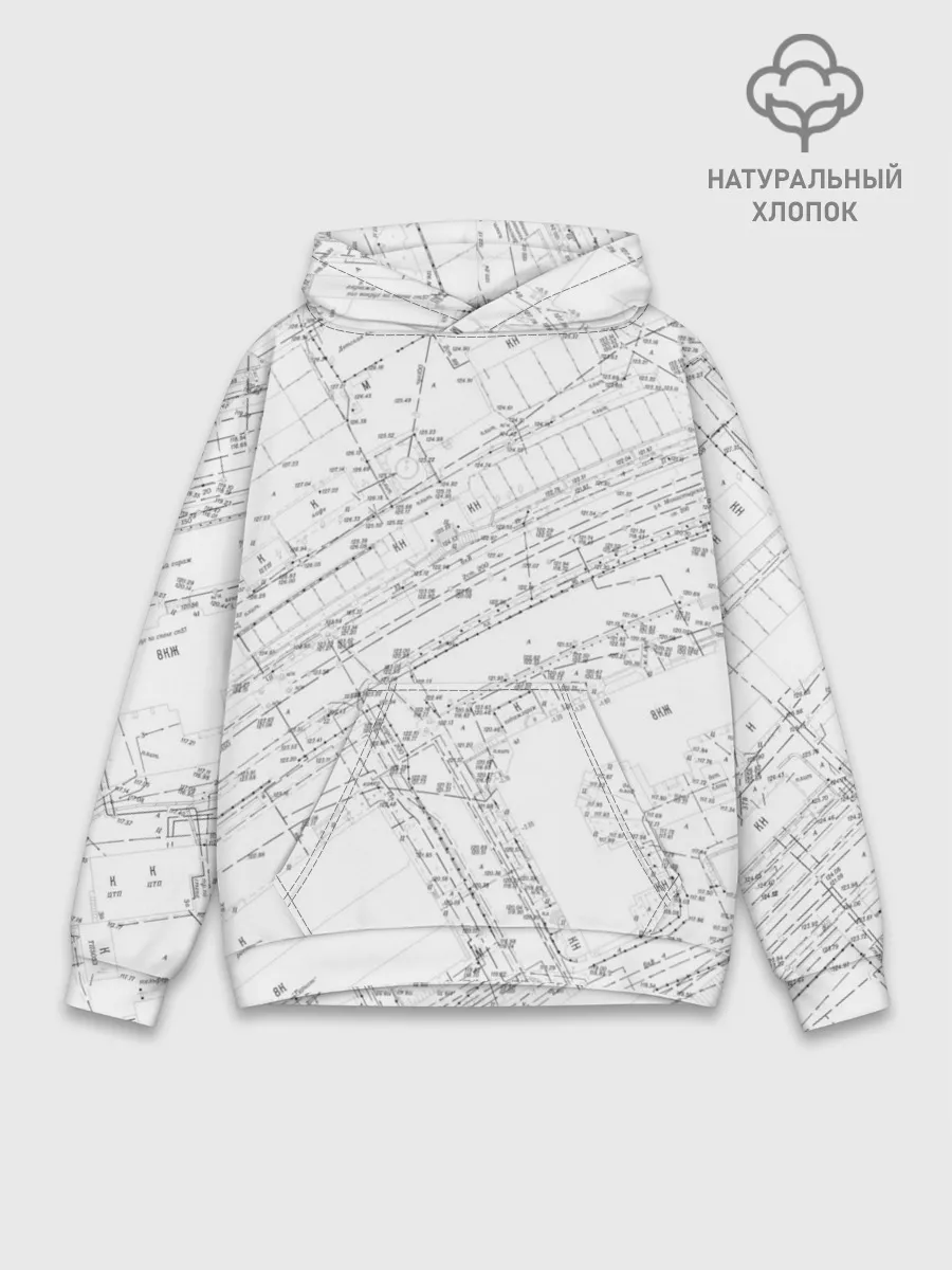 Худи мужской база хлопок / Топография_01