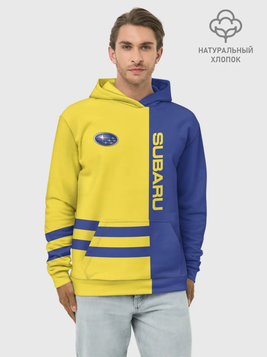 Худи мужской база хлопок / Subaru