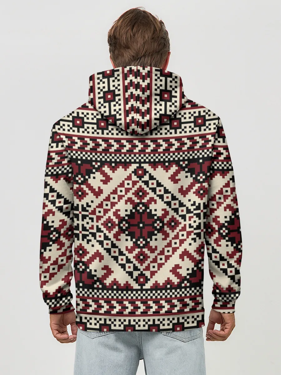 Худи мужской база хлопок / СЛАВЯНСКИЙ ОРНАМЕНТ | РУСЬ