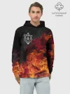 Худи мужской база хлопок / В огне