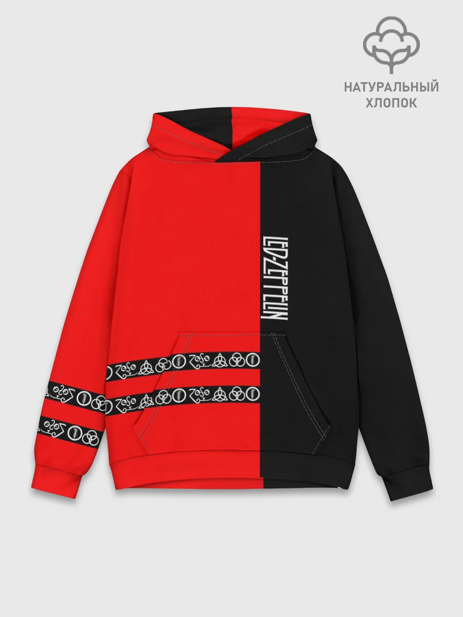 Худи мужской база хлопок / led zeppelin