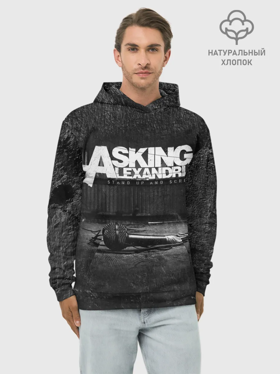 Худи мужской база хлопок / Asking Alexandria