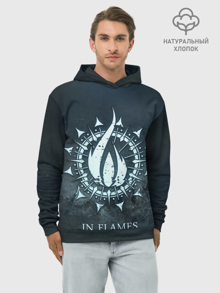 Худи мужской база хлопок / In Flames