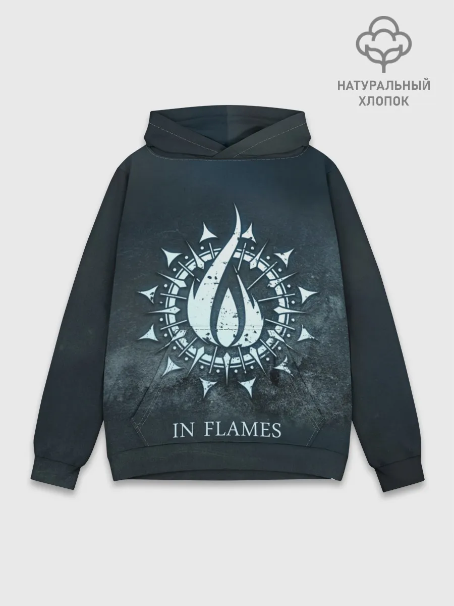 Худи мужской база хлопок / In Flames