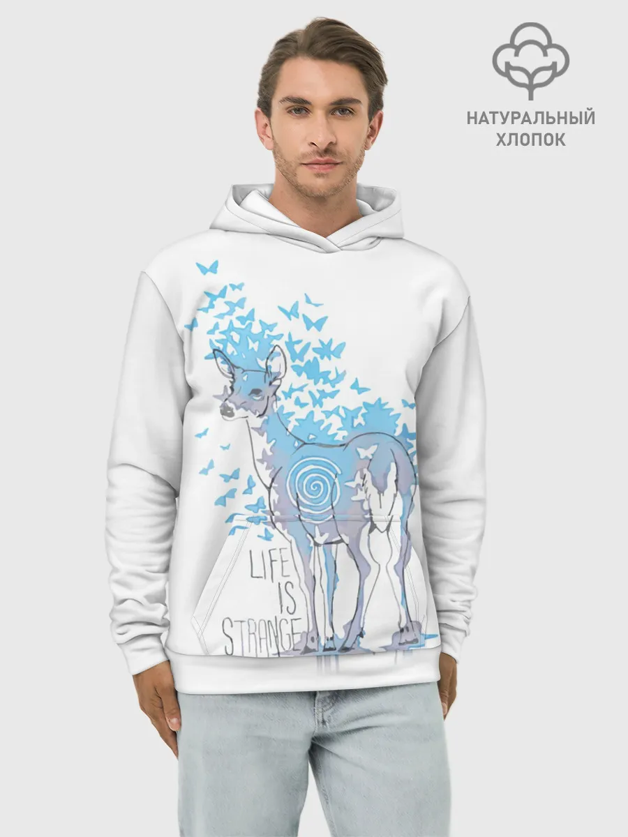 Худи мужской база хлопок / Life is Strange. Олень