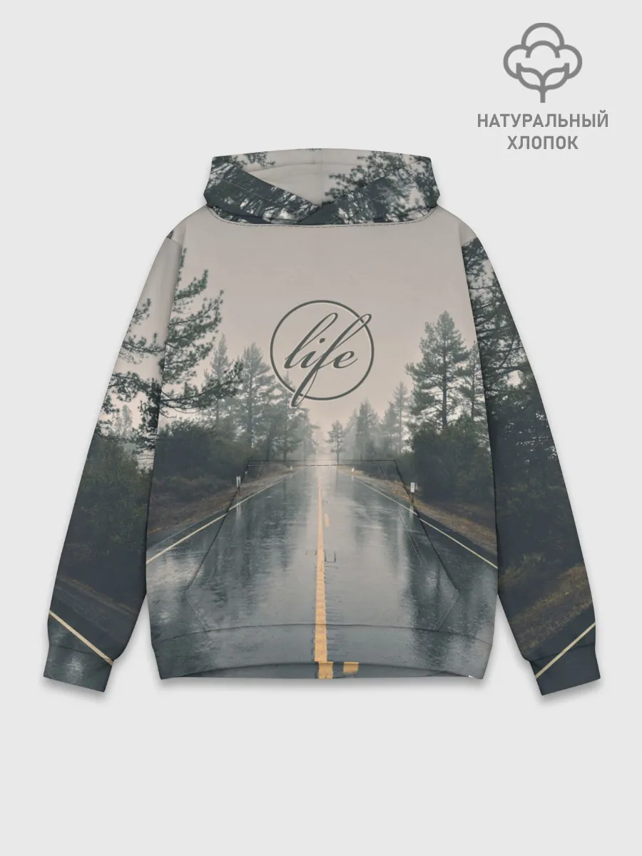 Худи мужской база хлопок / Life