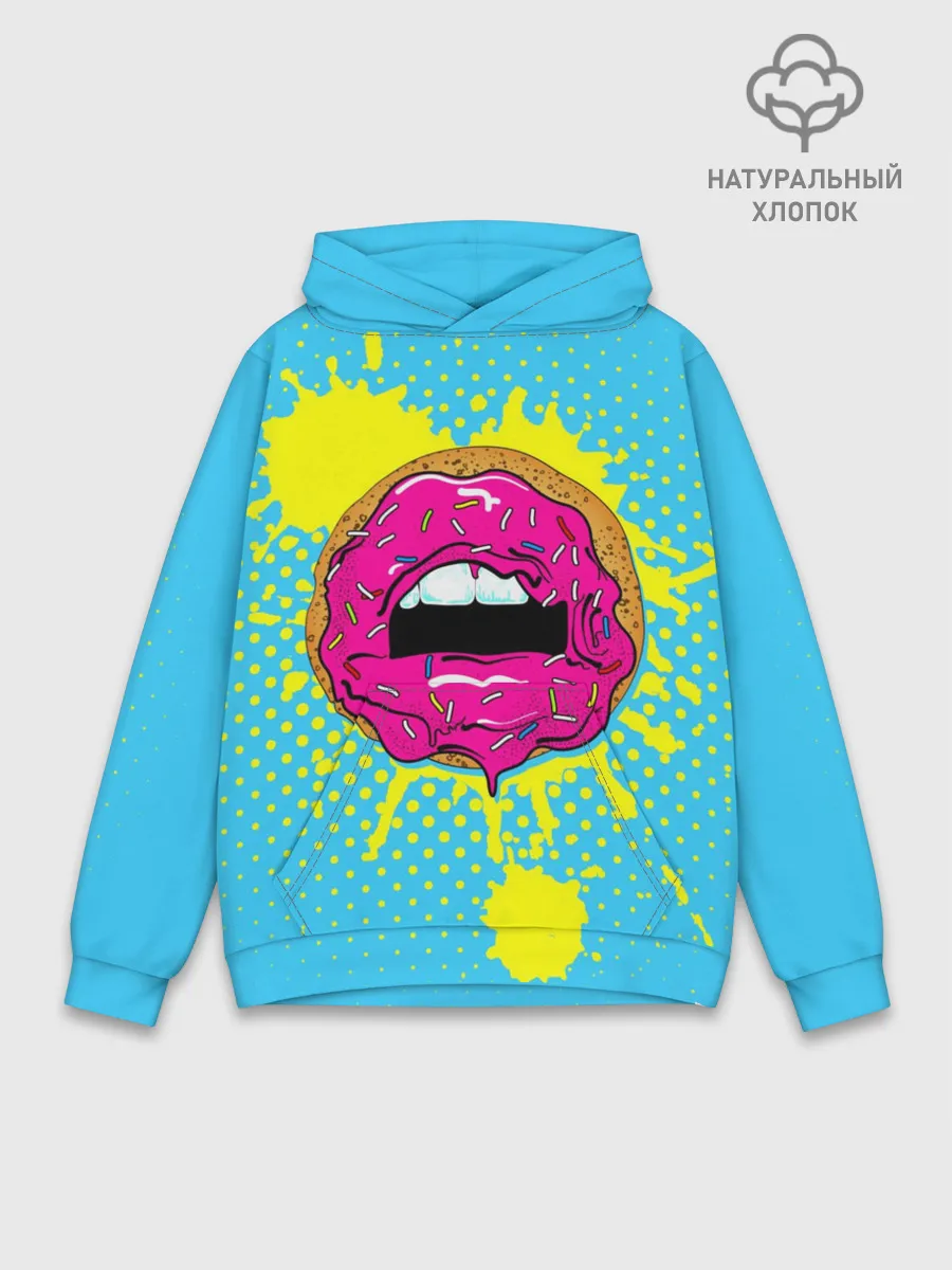 Худи мужской база хлопок / Donut lips