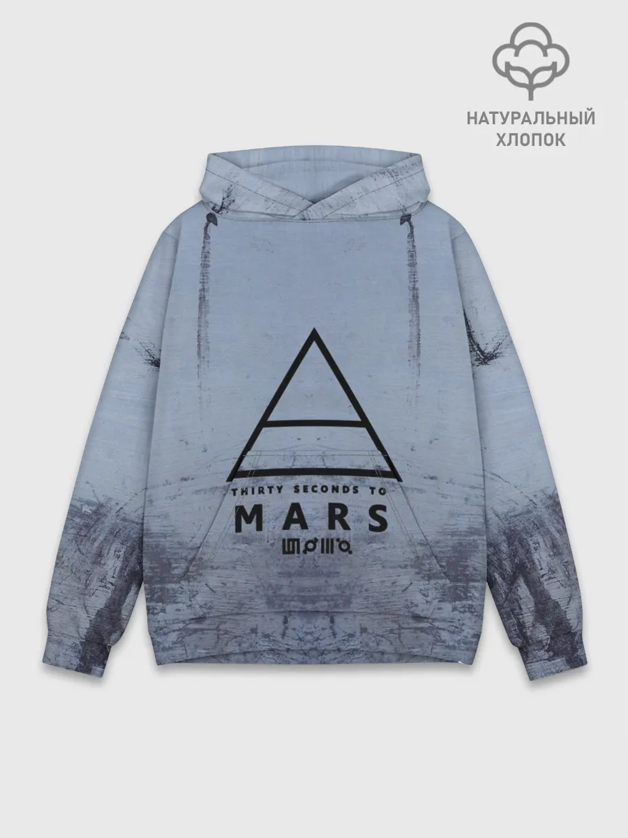 Худи мужской база хлопок / 30 Seconds to Mars