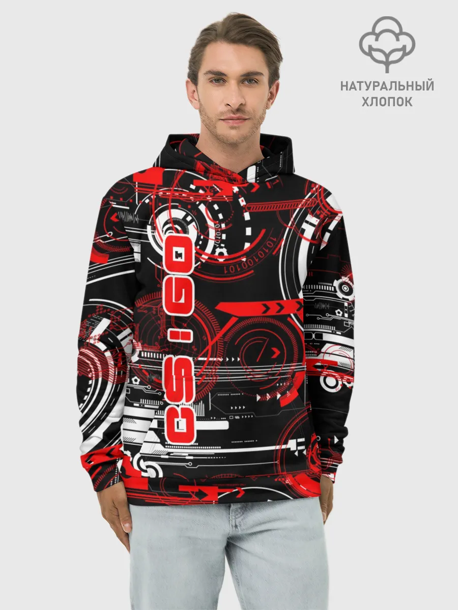 Худи мужской база хлопок / CS:GO