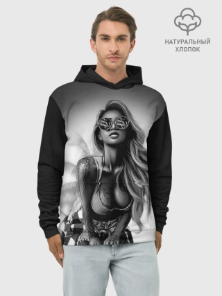 Худи мужской база хлопок / Trap girl