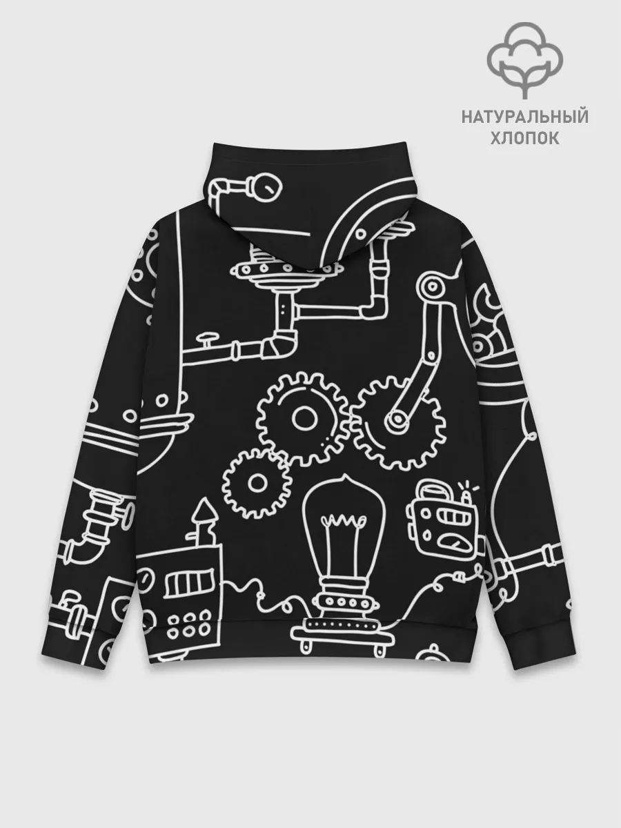 Худи мужской база хлопок / Стиль стимпанк