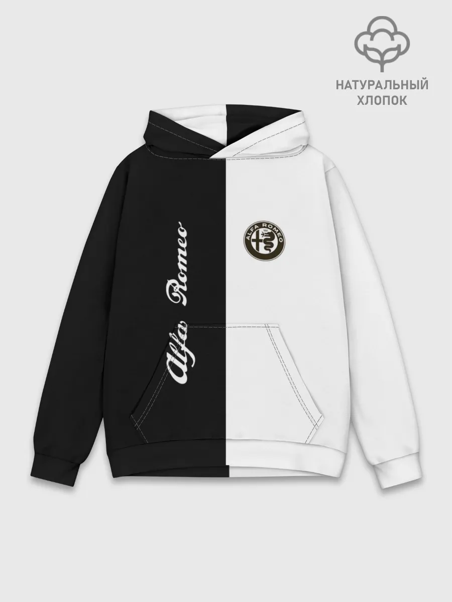 Худи мужской база хлопок / Alfa Romeo