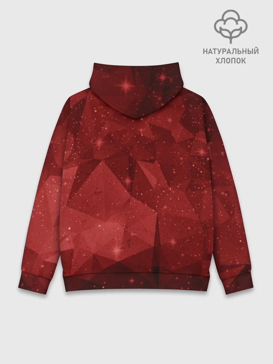 Худи мужской база хлопок / СССР Abstract Polygons