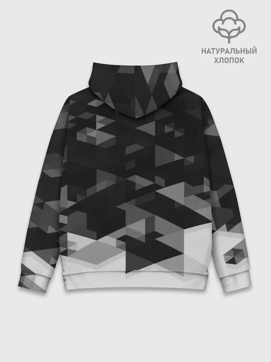 Худи мужской база хлопок / Mitsubishi sport geometry