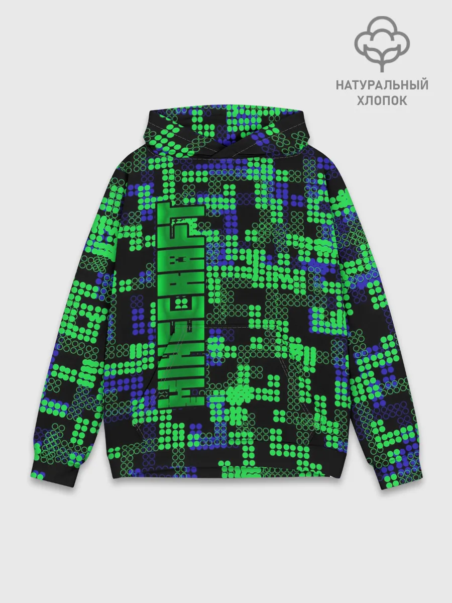 Худи мужской база хлопок / Minecraft