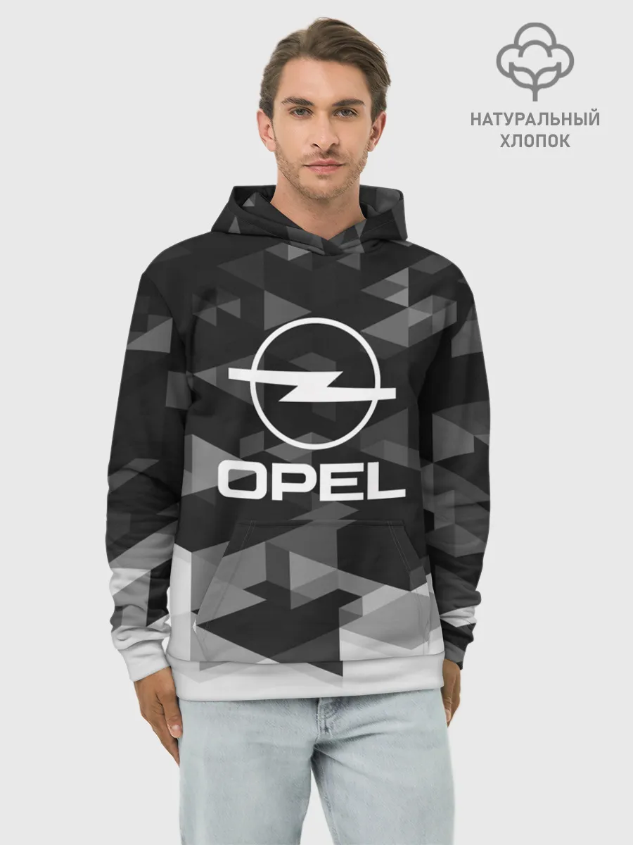 Худи мужской база хлопок / Opel sport geometry