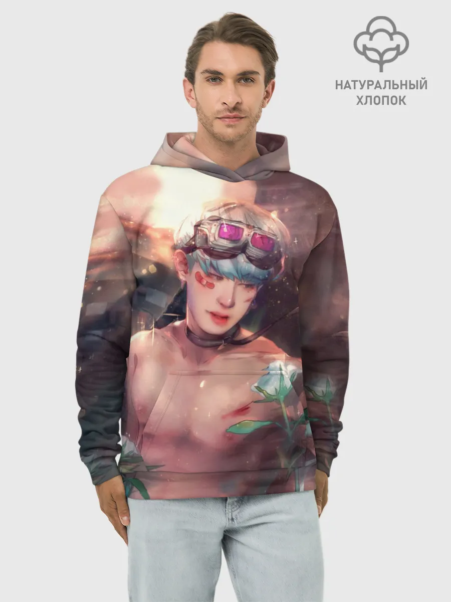 Худи мужской база хлопок / Wonho_3