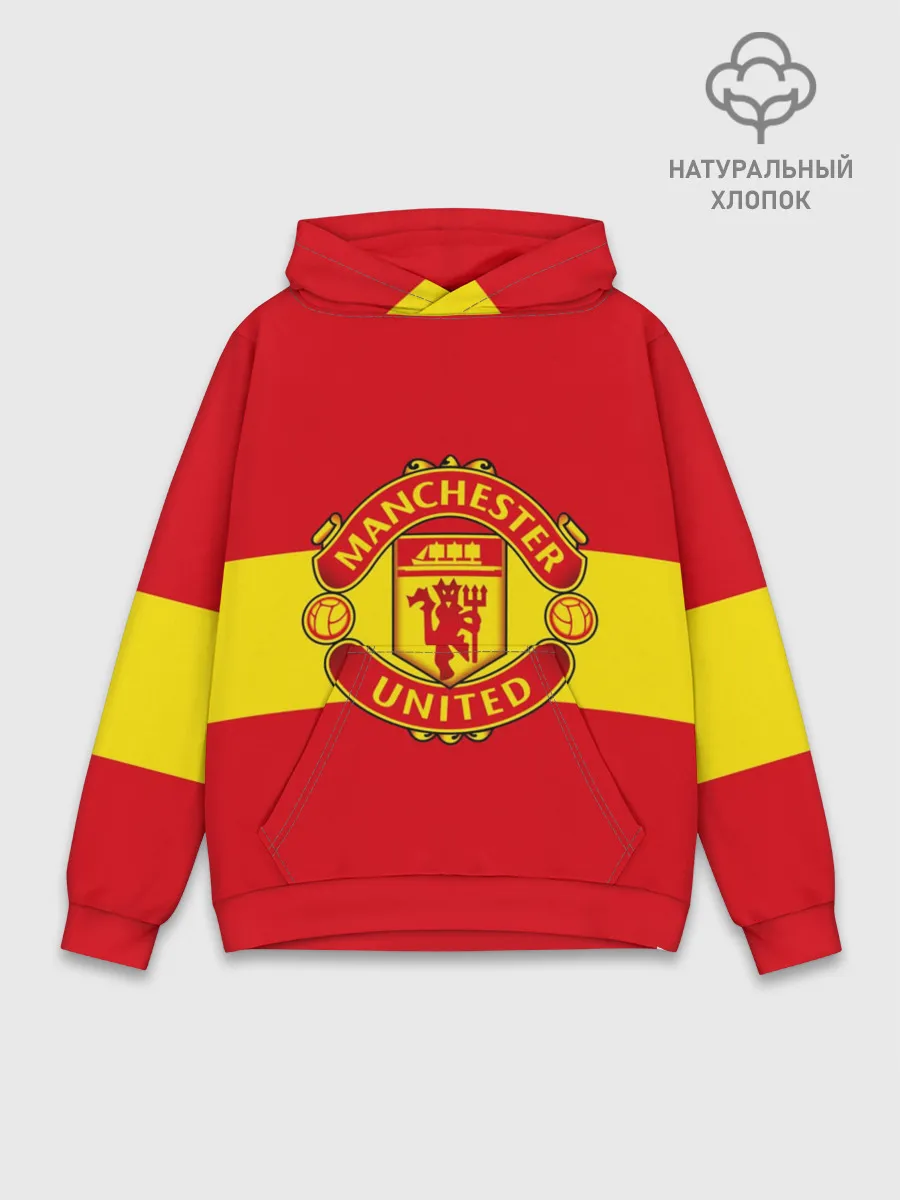 Худи мужской база хлопок / Манчестер Юнайтед ФК