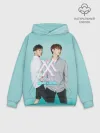 Худи мужской база хлопок / Shownu&Kihyun