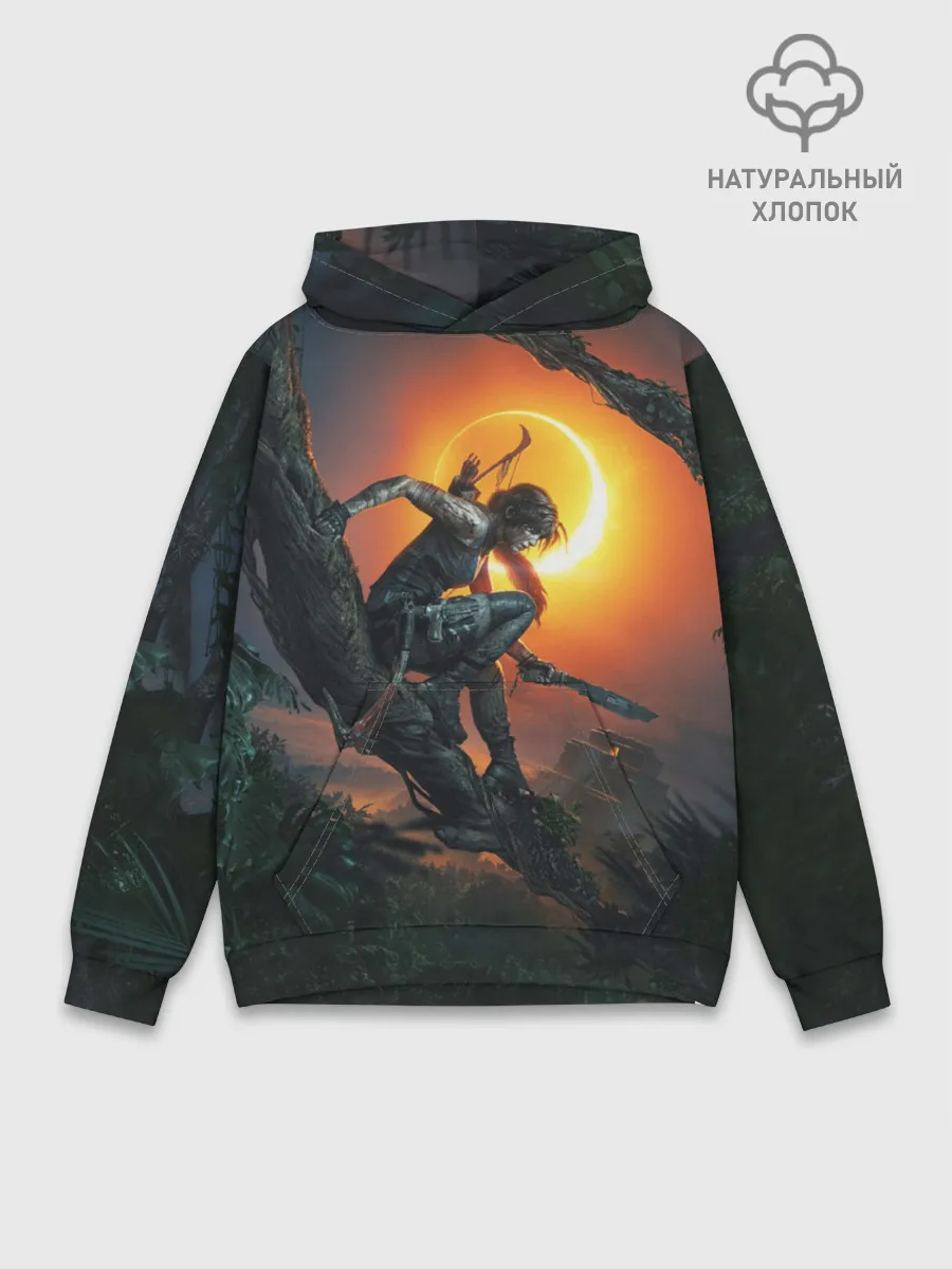 Худи мужской база хлопок / Shadow of the Tomb Raider