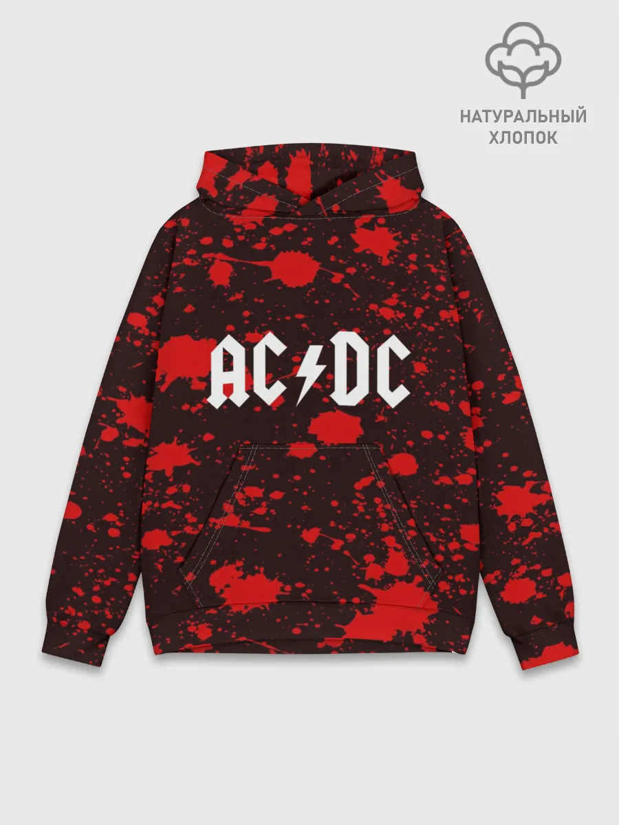 Худи мужской база хлопок / AC DC